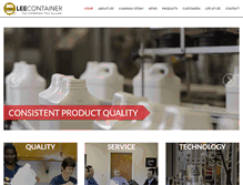 Tablet Screenshot of leecontainer.com